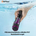 Pilă electrică pentru tălpi și călcâie StfTauc, cu aspirare integrată, 2 viteze și 3 capete, gri - imagine 2