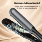 Placă de păr cu abur și infraroșu pentru îndreptare - imagine 8