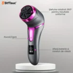 Pilă electrică pentru tălpi și călcâie StfTauc, cu aspirare integrată, 2 viteze și 3 capete, gri - imagine 5