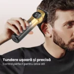 Aparat de tuns reîncărcabil, trimmer electric pentru păr - imagine 7