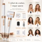 Aparat electric de coafat pentru îndreptarea și ondularea părului - imagine 2