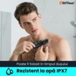Aparat de tuns electric STF-34, lame din oțel inoxidabil, reîncărcare USB, IPX7 - imagine 6