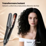 Placă de păr cu abur și infraroșu pentru îndreptare - imagine 3