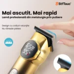 Aparat de tuns reîncărcabil, trimmer electric pentru păr - imagine 3