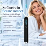 Periuță electrică sonică StfTauc, 8 capete, 5 moduri, afișaj, temporizator 2 minute, USB-C - imagine 11