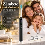 Periuță sonică cu 8 capete StfTauc EA370-2, neagră, 5 moduri, 3 intensități, afișaj LED, USB-C - imagine 6