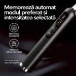 Periuță sonică cu 8 capete StfTauc EA370-2, neagră, 5 moduri, 3 intensități, afișaj LED, USB-C - imagine 9