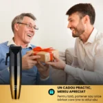 Mașină de tuns cu acumulator StfTauc STF-59, pentru păr și barbă, 6 piepteni, LCD, negru-auriu - imagine 4