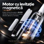 Periuță sonică cu 8 capete StfTauc EA370-2, neagră, 5 moduri, 3 intensități, afișaj LED, USB-C - imagine 11