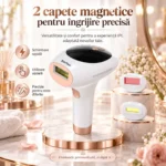 Epilator IPL StfTauc cu 8 niveluri, răcire 4–10 °C, alb-auriu - imagine 8